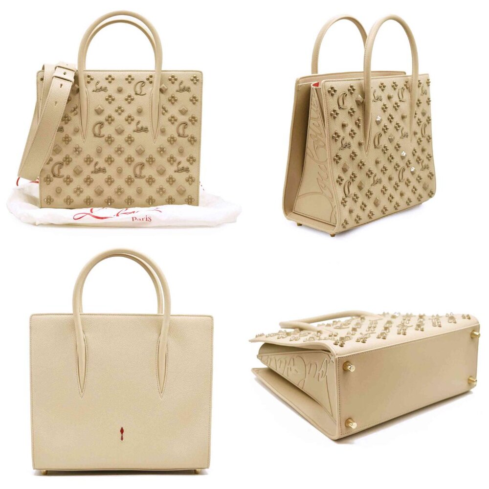 Christian Louboutin Women's Natural Leather Tote Handbag - Picture 2 of 6